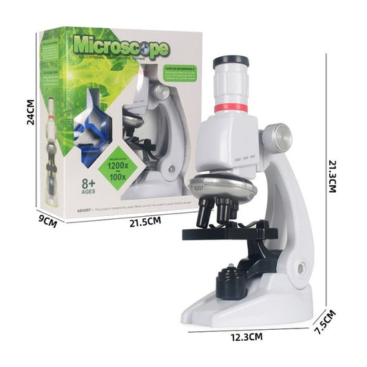 Early Education Biological Science 1200X Microscope Science And Education Toy Set For Children L by buy2fix