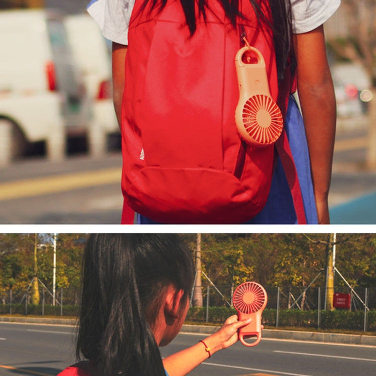 Handheld Pocket Mini Small Fan Portable Charging Outdoor USB Fan With 7 Color Light(ArmyGreen) by buy2fix