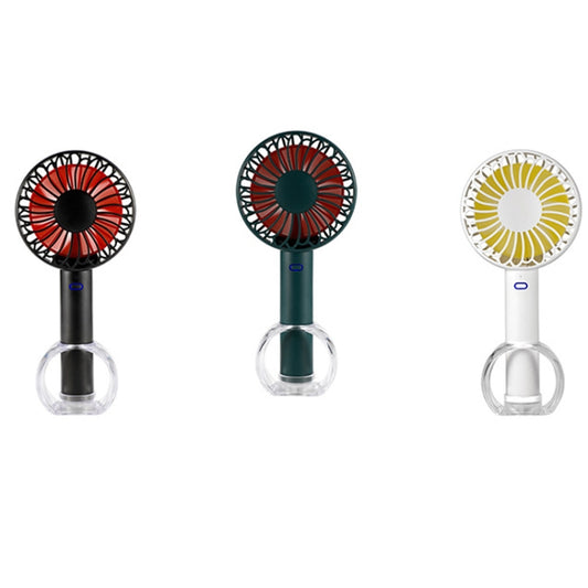 FS-H01 USB Portable Ultra-quiet Large Wind Hand-held Desktop Student Dormitory Household Mini Fan(Black) by buy2fix