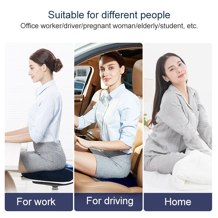 Slow Resilience Memory Foam Office Hip Pad After Hemorrhoids Operation Cushion(Coffee Color) by buy2fix