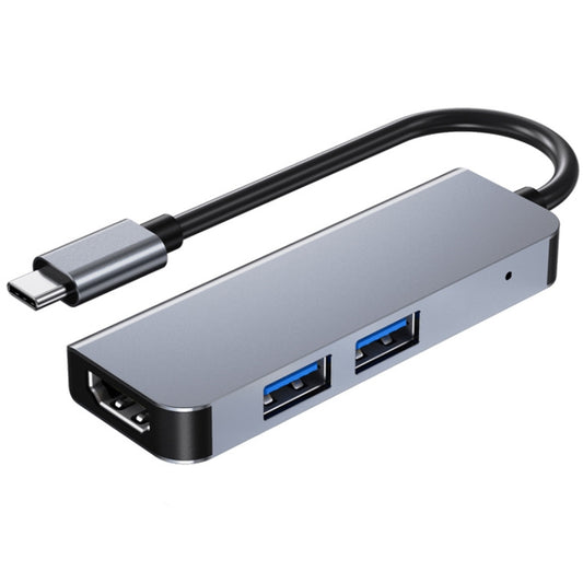 3 In 1 USB-C / Type-C To 4K HDMI + 2 USB 3.0 Ports Multifunctional HUB Docking Station by buy2fix