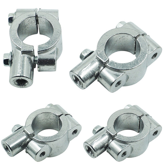 6 PCS Motorcycle Modification Accessories Handlebar Mirror Holder(M8 22mm Silver) by buy2fix