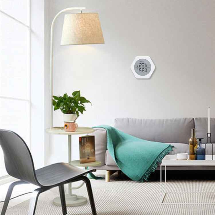 LQ-WS1 Tuya Smart Home Indoor Wireless Control Temperature And Humidity Sensor by buy2fix