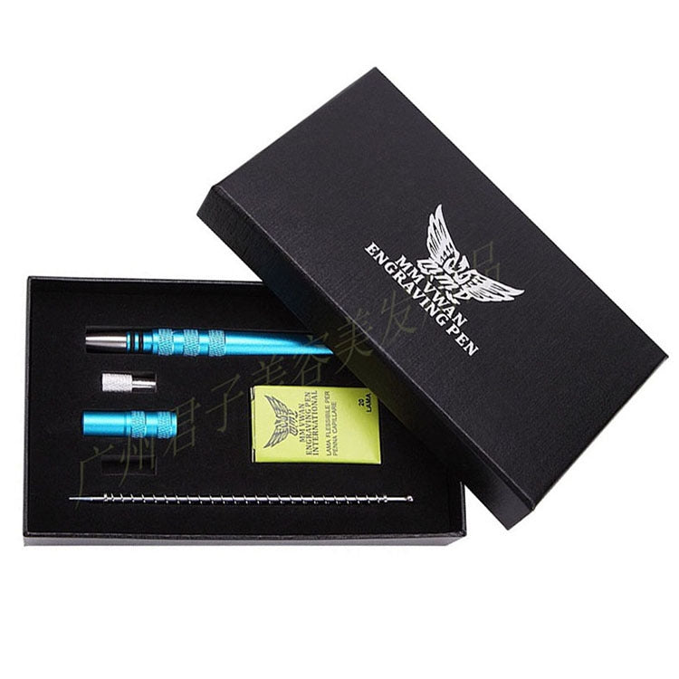 MM VWAN Magic Hairdressing Eyebrow Trimming Engraving Pen Scoring Stainless Steel Razor(Golden) by MM VWAN