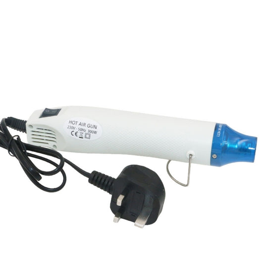 230V Soft Ceramic Hot Air Device Rubber Stamp Heat Shrinkable Film DIY Appliance, UK Plug(White) by buy2fix