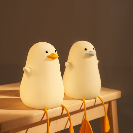 Silicone LED Night Light Mobile Phone Holder(Yellow Mouth) by buy2fix