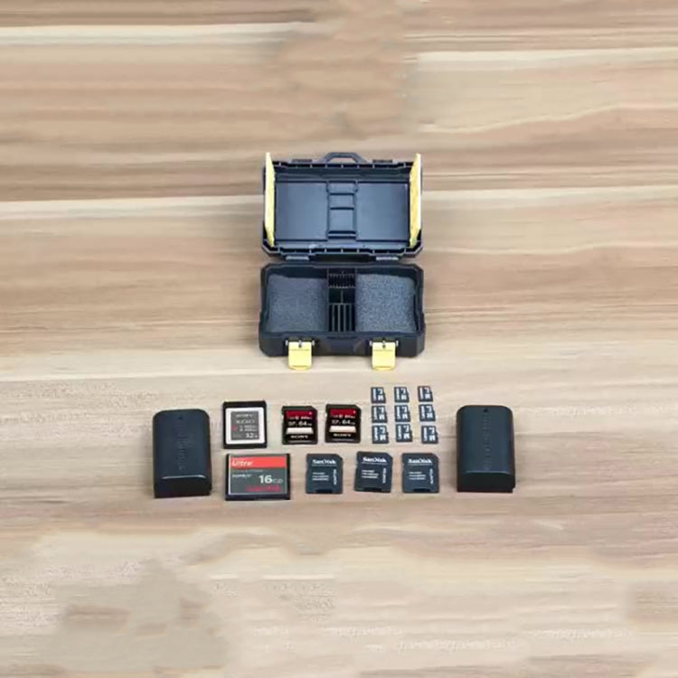 SCB08 Camera Battery Storage Card Protection Box Battery Storage Box(Black) by buy2fix