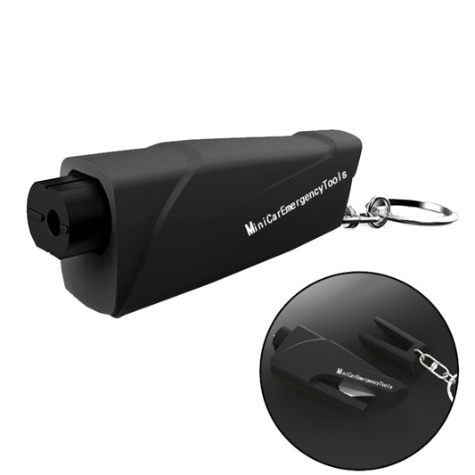 Car Safety Hammer Escapes Trapped Window Broken Device(Black) by buy2fix
