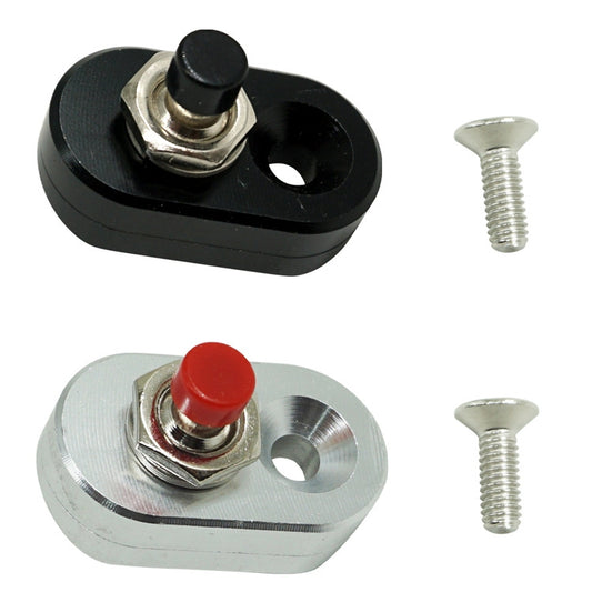 Motorcycle Modification Accessories Handlebar Switch Headlights Spotlights Overtaking Lights Power Off Start Ignition Horn Combination Switch, Specification: Single Switch Silver by buy2fix