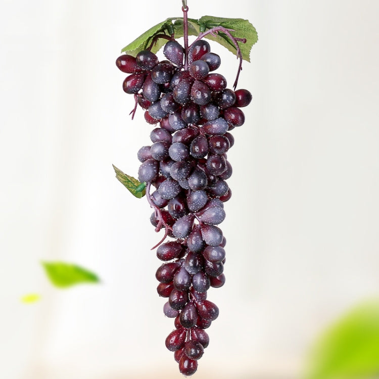 2 Bunches 110 Purple Grapes  Simulation Fruit Simulation Grapes PVC with Cream Grape Shoot Props - Food Props by buy2fix | Online Shopping UK | buy2fix