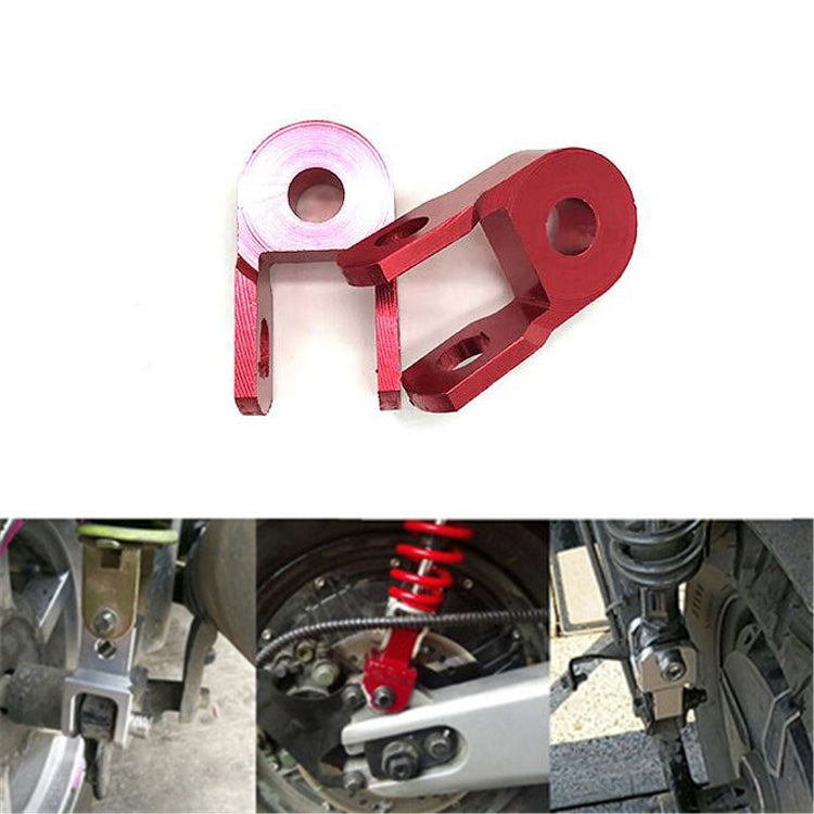 1pair Motorcycle Electric Vehicle Modification Accessories Small CNC Aluminum Alloy Shock Absorption Increaser(Red) by buy2fix