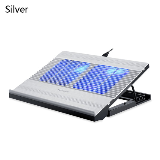 NUOXI T10 Laptop Radiator Multi-File Adjustment Aluminum Alloy Bracket(Silver) by NUOXI
