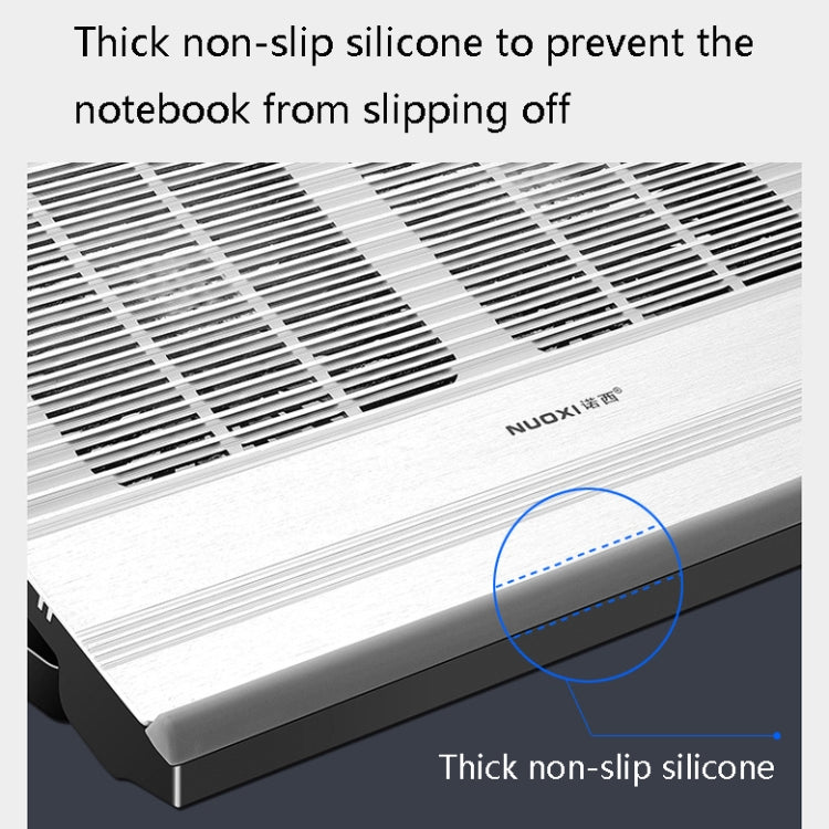 NUOXI T10 Laptop Radiator Multi-File Adjustment Aluminum Alloy Bracket(Black) by NUOXI