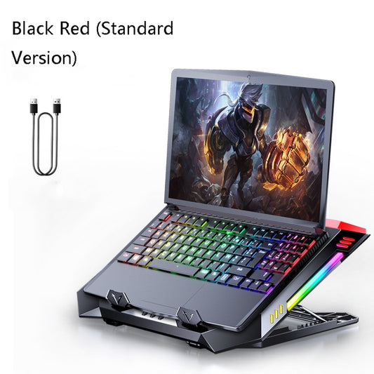 MC X500 Laptop Radiator Heightening Bracket Cooling Base(Black Red Standard Version) by MC