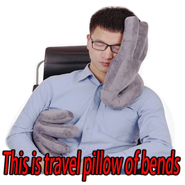 LC-07 Travel Head Pillow Car Headrest Office Lunch Break Pillow(Purple) by buy2fix