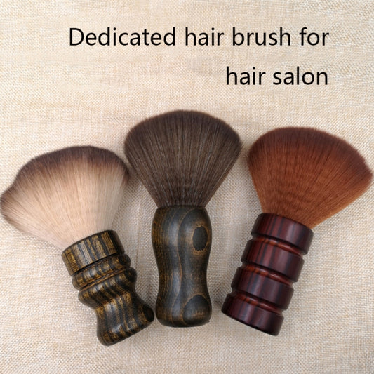 Hair Cut Broken Hair Duster Brush Solid Wood Soft Bristles Cleaning Brush Hairdressing Suppliess(S2 Brush) by buy2fix