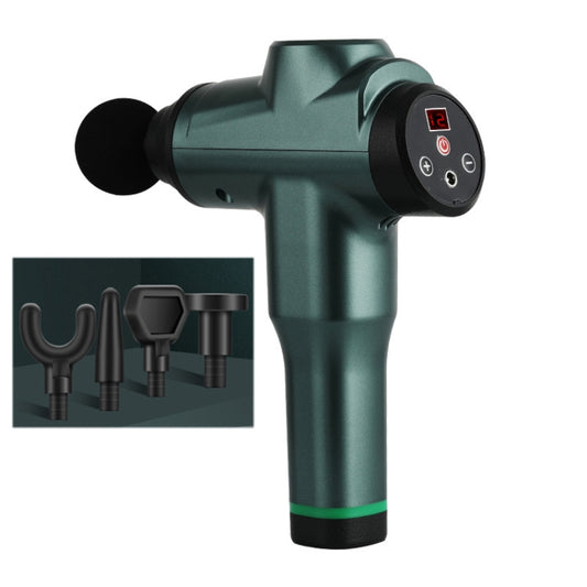 Muscles Relax Massager Portable Fitness Equipment Fascia Gun, Specification: 6212 12 Gears Green(US Plug) by buy2fix