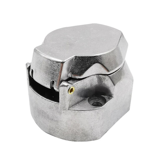 2 PCS VS171EW 7P 12V Aluminum Alloy Trailer Plug Socket EU Plug by buy2fix