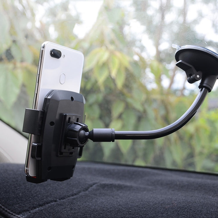 Car Windshield Automatic Lock Phone Holder(Black) by buy2fix