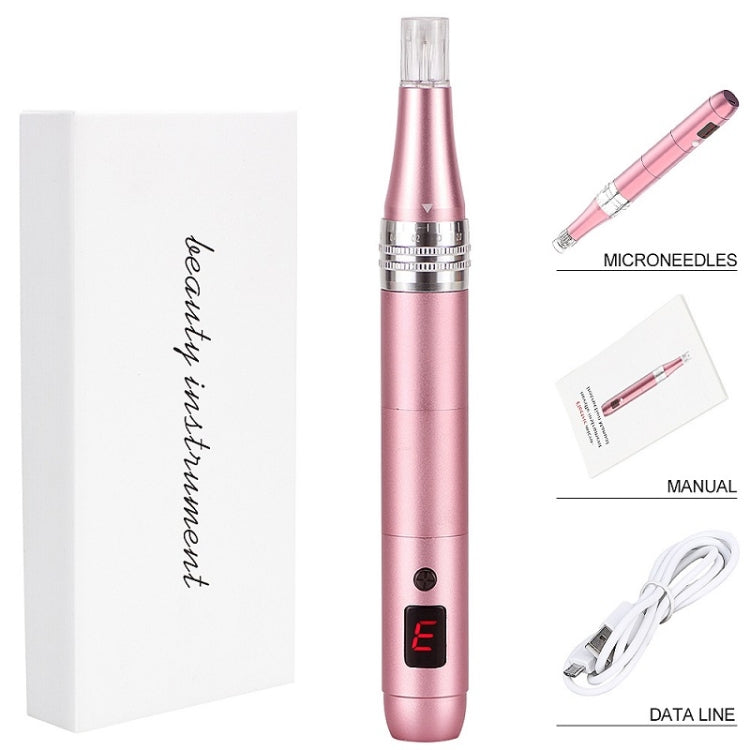 Microcrystalline Nano Electric Importer Micro-Needle Freckle Removal Beauty Instrument, Colour: Rlectric Microneedle (Pink) by buy2fix