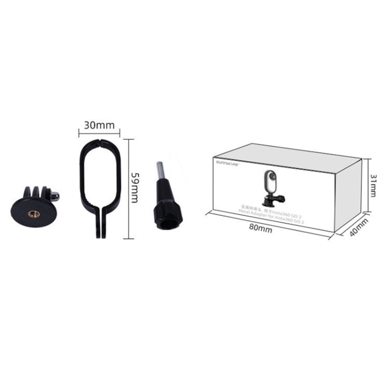 Sunnylife IST-Q9439 for Insta360 GO Metal Protective Frame with 1/4 inch Adapter & Screw by Sunnylife