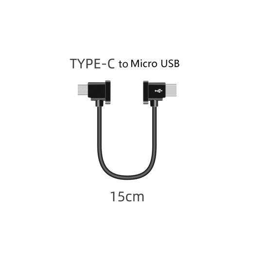 Sunnylife TY-X9304 Suitable For DJI Mavic Air 2S / DJI FPV Flight Glasses V2 / Mavic Mini2 / Osmo Pocket 2 Mobile Phone Tablet Cable 15cm Type-C to Micro USB Cable by buy2fix