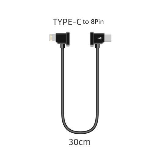 Sunnylife TY-X9304 Suitable For DJI Mavic Air 2S / DJI FPV Flight Glasses V2 / Mavic Mini2 / Osmo Pocket 2 Mobile Phone Tablet Cable 30cm Type-C to 8 Pin Cable by buy2fix