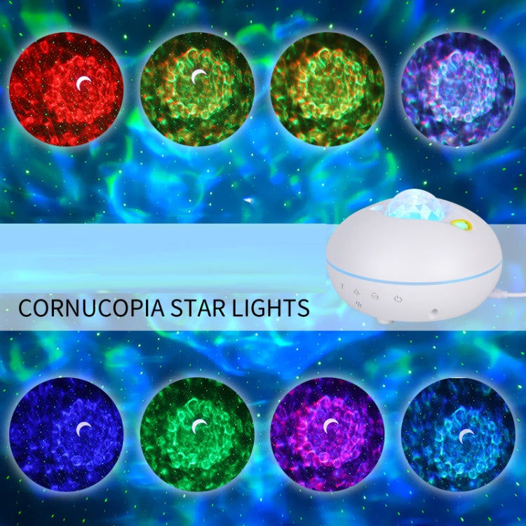 SC526 LED Starry Remote Control Water Pattern Projection Lamp Graffiti Smart Starry Sky Light Wireless Night Light(Black) by buy2fix