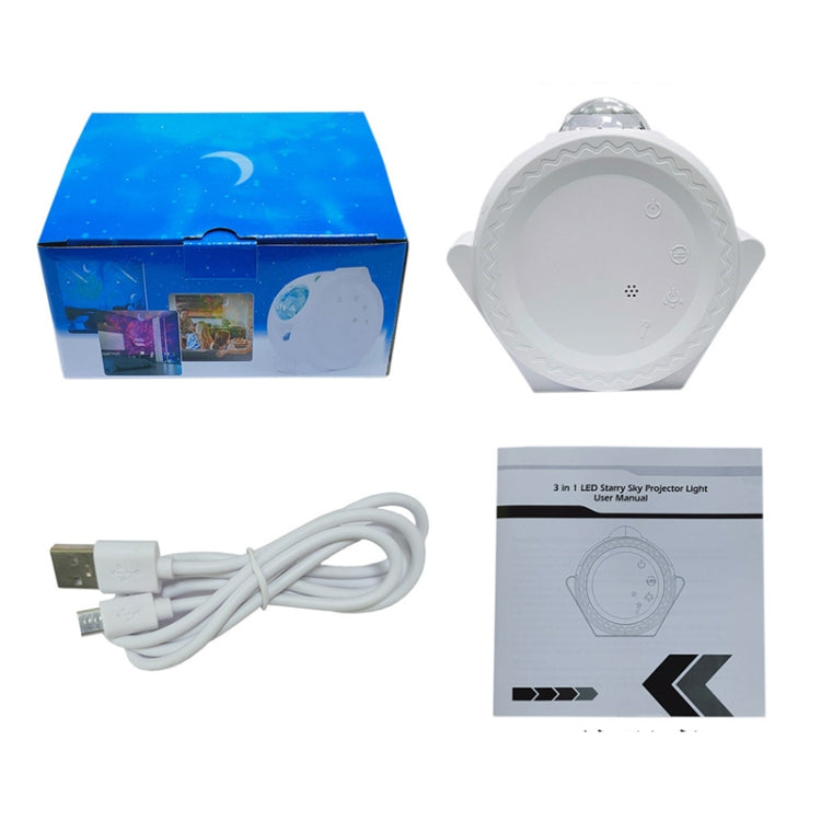 SC511 3 In 1 Watermark Starry Sky Projector Graffiti Smart Atmosphere Night Light, Light color: White Ordinary by buy2fix