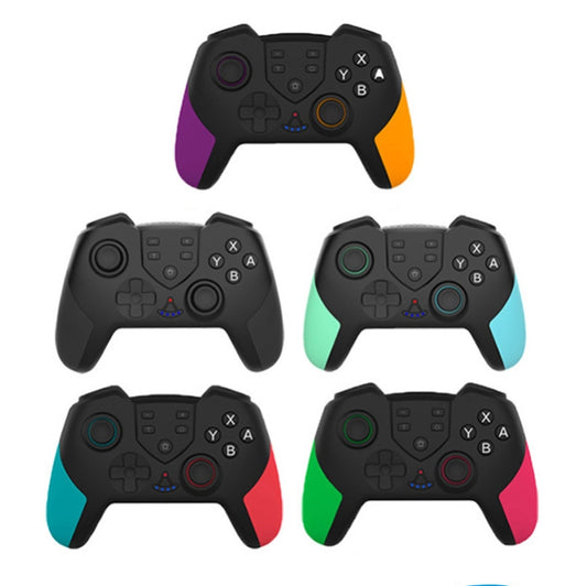T23 Wireless Bluetooth Game Handle With Vibration And Wake Up Macro Programming Function Handle For Nintendo Switch PRO(Blue Red) by buy2fix