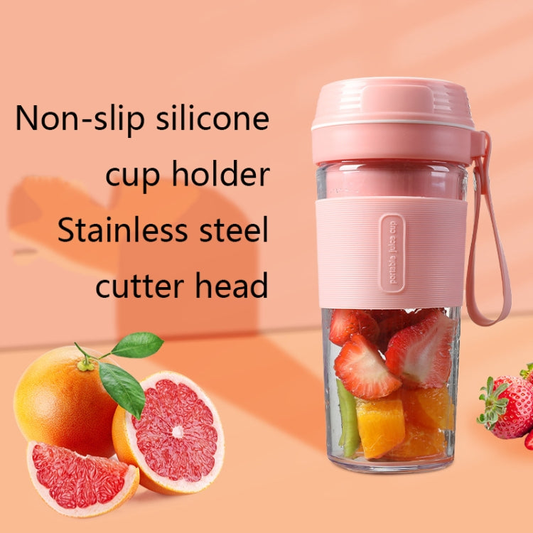 FS1300 Mini Juicer Home Portable Cooking Machine Student Juice Cup Juicer, Colour: Cherry Blossom Four Blade by buy2fix