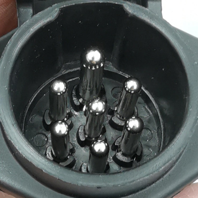 VS270E 24V 7P Socket Trailer Signal Transmission Connector EU Plug by buy2fix