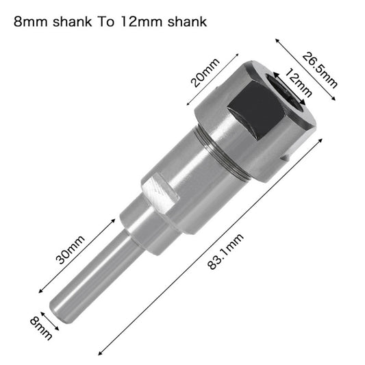 8mm To 12mm Engraving Trimming Machine Extension Pole Converter by buy2fix