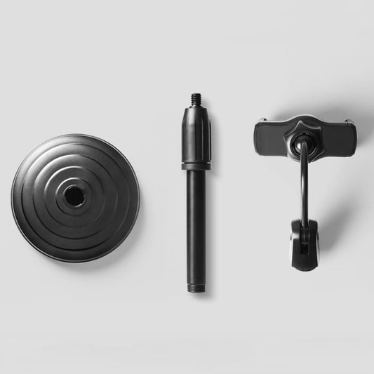 4 PCS Desktop Stand Mobile Phone Tablet Live Broadcast Stand Telescopic Disc Stand, Colour: Black by buy2fix