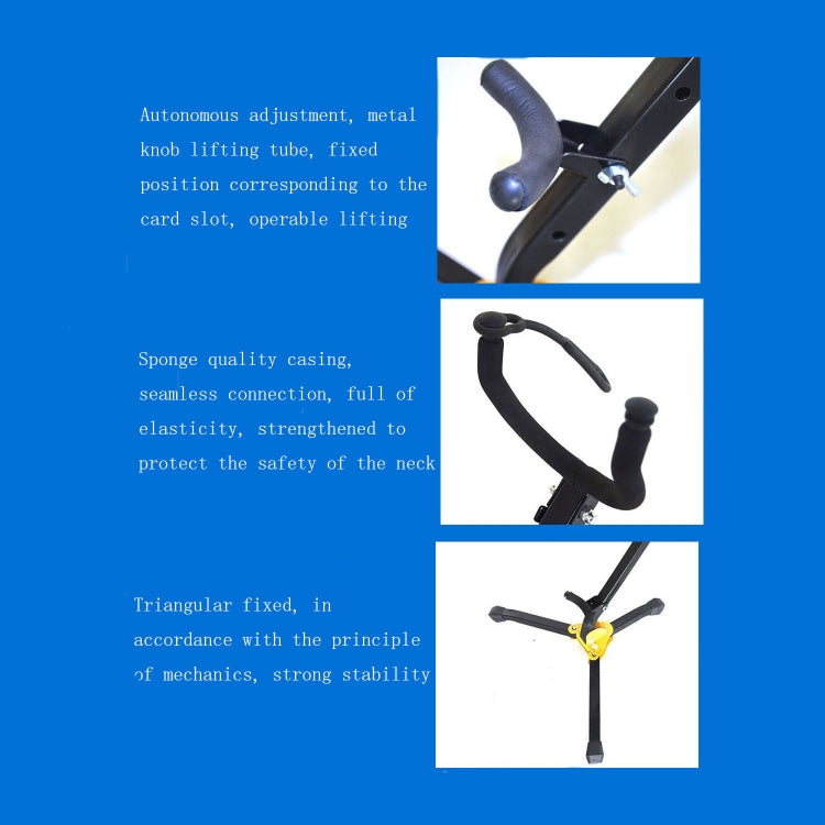 Saxophone Bracket Folding Elbow Flute Clarinet Clarinet Hanger(Ordinary Saxophone Bracket) by buy2fix