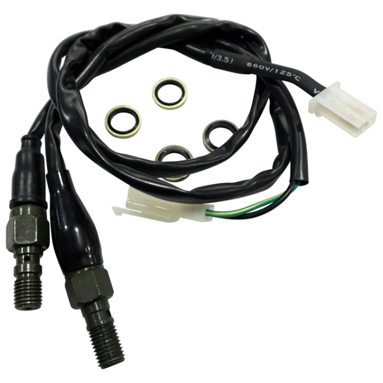 2 PCS Motorcycle Modified Accessories Disc Brake Hydraulic Switch Line, Specification: M10 x 1.25mm Square Plug by buy2fix