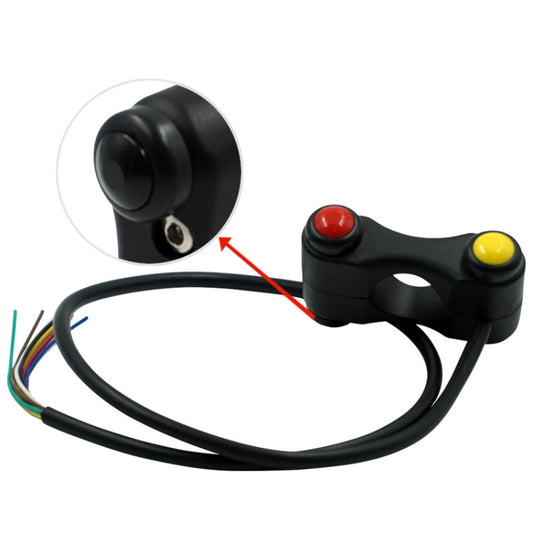 Motorcycle Electric Car Modified Accessories Three Button Multi-Function Start Speaker Far Near Light Switches by buy2fix