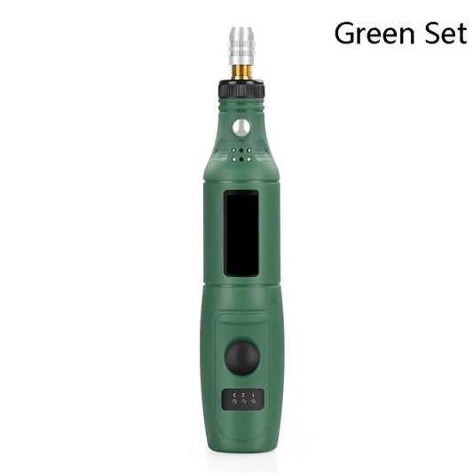 Mini Electrical Engraving Pen Cutting And Polishing Electrical Grinder Tool Set, US Plug(Green) by buy2fix