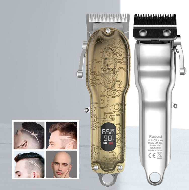 RESUXI Retro Piaget Hair Clipper LCD Digital Display High-Power Hair Clipper(EU Plug) by buy2fix