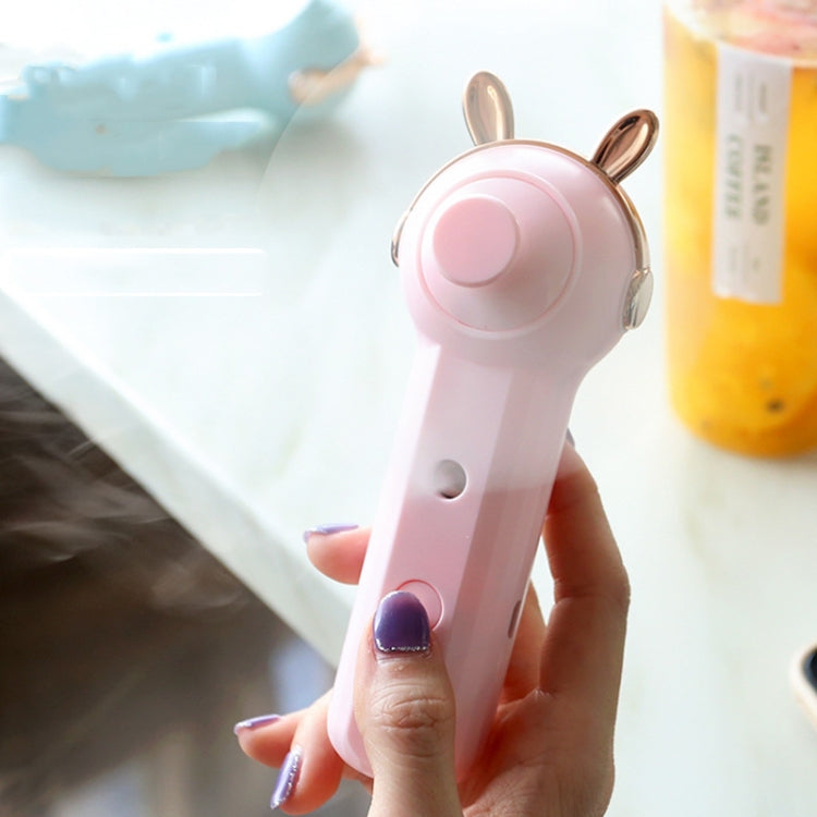 Handheld Hydrating Device Chargeable Fan Mini USB Charging Spray Humidification Small Fan(M11 White Deer) by buy2fix