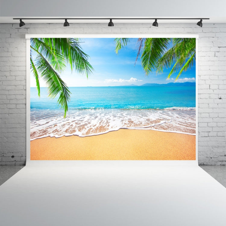 2.1m X 1.5m Coconut Tree Sea View Photography Cloth by buy2fix