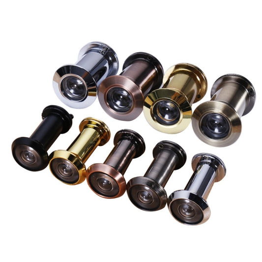 2 PCS Security Door Cat Eye HD Glass Lens 200 Degrees Wide-Angle Anti-Tiny Hotel Door Eye, Specification: 26mm Green Bronze by buy2fix