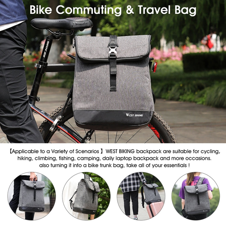 WEST BIKING YP0707259 Bicycle Riding Shelf Bags Camel Bag Multi-Function Mountain Bike Computer Backpack(Gray) by WEST BIKING