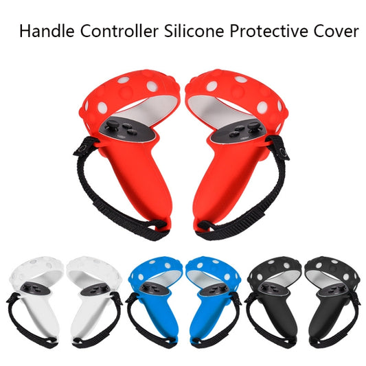 2 Sets GS092 Handle Controller Silicone Protective Cover Anti-Fall And Anti-Lost All-Inclusive Cover For Oculus Quest 2(Blue) by buy2fix