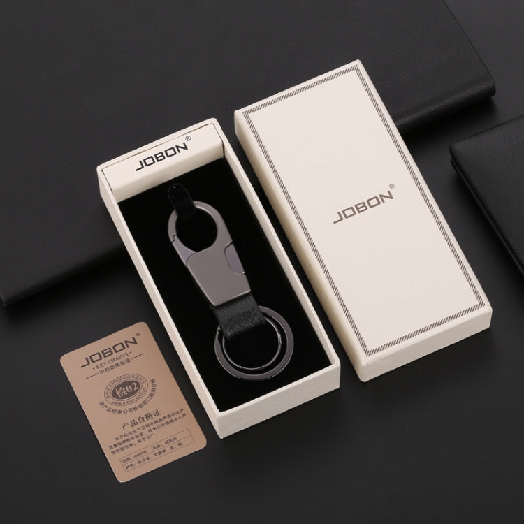 JOBON ZB-028YSK Car Keychain Men Waist Hangs Side Press Keychain(Black Nickel) by JOBON