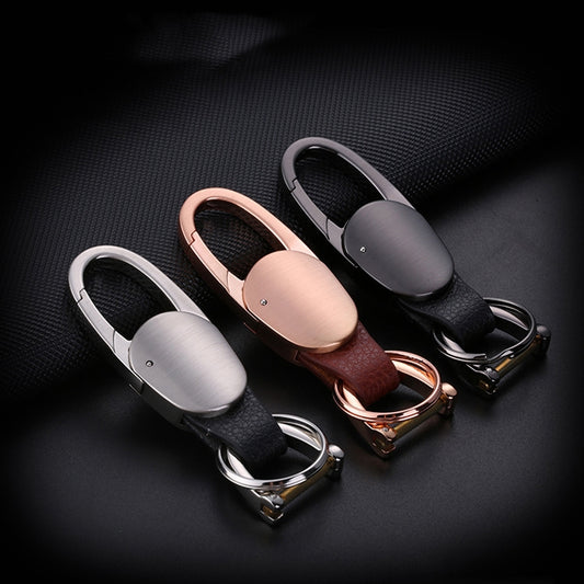 JOBON ZB-167A Horseshoe Car Keychain Men Metal Waist Hanging Keychain(Silver) by JOBON