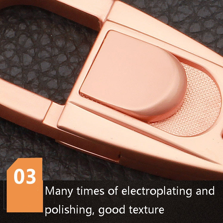 JOBON ZB-071 Men Waist Hang Keychain Simple Car Key Chain Pendant Keychain(Golden) by JOBON