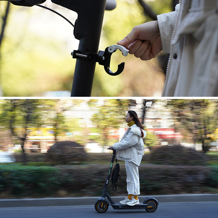 For Ninebot MAX G30 Scooter Accessories Aluminum Alloy Hook Rod Hook, Specification: Single Hook (White) by buy2fix