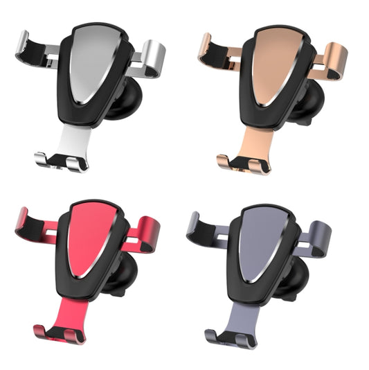 Multifunctional Mobile Phone Holder With Car Air Outlet Car Navigation Support Frame(Space Silver) by buy2fix