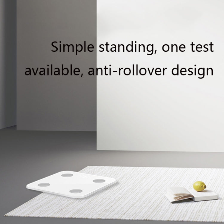 8066 Smart Body Fat Electronic Scale Home Bluetooth Weight Scale, Colour: Charging Style(White) by buy2fix